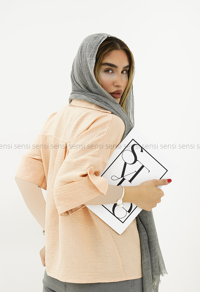شومیز زنانه آستین پاگن دار کد1006372